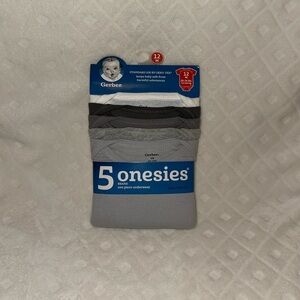 Gray Onesies - 5 Pack